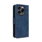 For Oukitel C65 / C65 Pro Skin Feel Calf Texture Card Slots Leather Phone Case(Blue) - 3