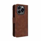 For Oukitel C65 / C65 Pro Skin Feel Calf Texture Card Slots Leather Phone Case(Brown) - 3
