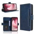 For Oukitel C60 / C60 Pro Skin Feel Calf Texture Card Slots Leather Phone Case(Blue) - 1