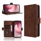 For Oukitel C60 / C60 Pro Skin Feel Calf Texture Card Slots Leather Phone Case(Brown) - 1