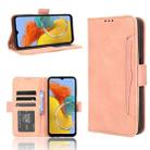 For Samsung Galaxy M34 5G Skin Feel Calf Texture Card Slots Leather Phone Case(Pink) - 1
