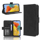 For Samsung Galaxy M34 5G Skin Feel Calf Texture Card Slots Leather Phone Case(Black) - 1