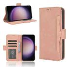 For Samsung Galaxy S23 FE 5G Skin Feel Calf Texture Card Slots Leather Phone Case(Pink) - 1