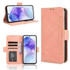For Samsung Galaxy A55 5G Skin Feel Calf Texture Card Slots Leather Phone Case(Pink) - 1
