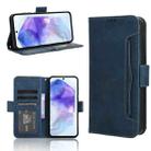 For Samsung Galaxy A55 5G Skin Feel Calf Texture Card Slots Leather Phone Case(Blue) - 1