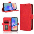 For Samsung Galaxy M14 / A05s Skin Feel Calf Texture Card Slots Leather Phone Case(Red) - 1