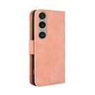 For Sony Xperia 1 VI 2024 Skin Feel Calf Texture Card Slots Leather Phone Case(Pink) - 3