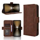 For Sony Xperia 1 VI 2024 Skin Feel Calf Texture Card Slots Leather Phone Case(Brown) - 1