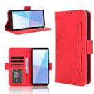 For Sony Xperia 10 VI 2024 Skin Feel Calf Texture Card Slots Leather Phone Case(Red) - 1