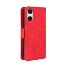 For Sony Xperia 10 VI 2024 Skin Feel Calf Texture Card Slots Leather Phone Case(Red) - 3