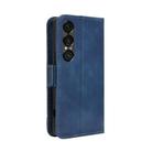 For Sony Xperia 1 VII Skin Feel Calf Texture Card Slots Leather Phone Case(Blue) - 3