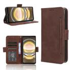 For Sharp Aquos R8 Skin Feel Calf Texture Card Slots Leather Phone Case(Brown) - 1