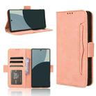 For Sharp Aquos R9 Skin Feel Calf Texture Card Slots Leather Phone Case(Pink) - 1