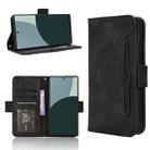 For Sharp Aquos R9 Skin Feel Calf Texture Card Slots Leather Phone Case(Black) - 1