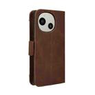 For Sharp Aquos R9 Skin Feel Calf Texture Card Slots Leather Phone Case(Brown) - 3