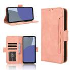 For Sharp Aquos wish4 Skin Feel Calf Texture Card Slots Leather Phone Case(Pink) - 1