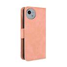 For Sharp Aquos wish4 Skin Feel Calf Texture Card Slots Leather Phone Case(Pink) - 3