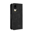 For Sharp Basio Active3 Skin Feel Calf Texture Card Slots Leather Phone Case(Black) - 3