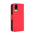 For Sharp Basio Active3 Skin Feel Calf Texture Card Slots Leather Phone Case(Red) - 3