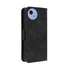 For Sharp Aquos wish5 Skin Feel Calf Texture Card Slots Leather Phone Case(Black) - 3
