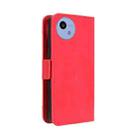 For Sharp Aquos wish5 Skin Feel Calf Texture Card Slots Leather Phone Case(Red) - 3