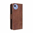 For Sharp Aquos wish5 Skin Feel Calf Texture Card Slots Leather Phone Case(Brown) - 3