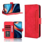 For Xiaomi Redmi Note 13R Pro 5G Skin Feel Calf Texture Card Slots Leather Phone Case(Red) - 1