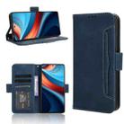 For Xiaomi Redmi Note 13R Pro 5G Skin Feel Calf Texture Card Slots Leather Phone Case(Blue) - 1