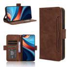 For Xiaomi Redmi Note 13R Pro 5G Skin Feel Calf Texture Card Slots Leather Phone Case(Brown) - 1