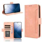 For Xiaomi 14 Skin Feel Calf Texture Card Slots Leather Phone Case(Pink) - 1