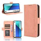 For Xiaomi Redmi Note 13 4G Skin Feel Calf Texture Card Slots Leather Phone Case(Pink) - 1