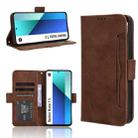 For Xiaomi Redmi Note 13 4G Skin Feel Calf Texture Card Slots Leather Phone Case(Brown) - 1