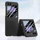 For Samsung Galaxy Z Flip5 Fuel Injection Integrated PC Skin Feel Phone Case(Black) - 1