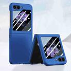 For Samsung Galaxy Z Flip5 Fuel Injection Integrated PC Skin Feel Phone Case(Blue) - 1