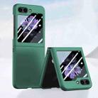 For Samsung Galaxy Z Flip5 Fuel Injection Integrated PC Skin Feel Phone Case(Green) - 1