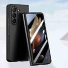 For Samsung Galaxy Z Fold6 Fuel Injection Integrated PC Skin Feel Phone Case(Black) - 1