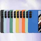 For Samsung Galaxy Z Fold6 Fuel Injection Integrated PC Skin Feel Phone Case(Purple) - 2