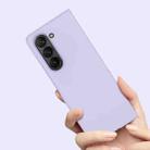 For Samsung Galaxy Z Fold6 Fuel Injection Integrated PC Skin Feel Phone Case(Purple) - 3