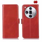 For OPPO Find X7 Crazy Horse Top Layer Cowhide Leather Phone Case(Red) - 1