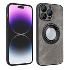 For iPhone 11 Pro Skin Feel Leather MagSafe Magnetic Phone Case(Grey) - 1