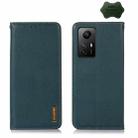 For Xiaomi Redmi Note 12S 4G KHAZNEH Nappa Top Layer Cowhide Leather Phone Case(Green) - 1