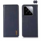 For Xiaomi 14 KHAZNEH Nappa Top Layer Cowhide Leather Phone Case(Blue) - 1