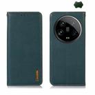 For Xiaomi 14 Ultra KHAZNEH Nappa Top Layer Cowhide Leather Phone Case(Green) - 1