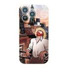 For iPhone 14 Precise Hole Oil Painting Pattern PC Phone Case(Tower) - 1