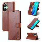 For vivo Y35+ 5G/Y35m+ 5G/Y27 4G AZNS Sheepskin Texture Flip Leather Phone Case(Brown) - 1