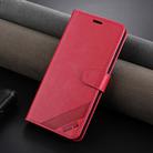 For vivo X100S AZNS Sheepskin Texture Flip Leather Phone Case(Red) - 2