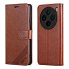 For vivo X100S AZNS Sheepskin Texture Flip Leather Phone Case(Brown) - 3