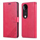 For vivo S19 Pro AZNS Sheepskin Texture Flip Leather Phone Case(Red) - 2