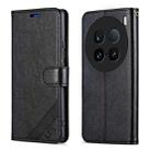 For vivo X100 Ultra AZNS Sheepskin Texture Flip Leather Phone Case(Black) - 2