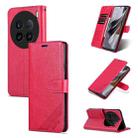 For vivo X100 Ultra AZNS Sheepskin Texture Flip Leather Phone Case(Red) - 1